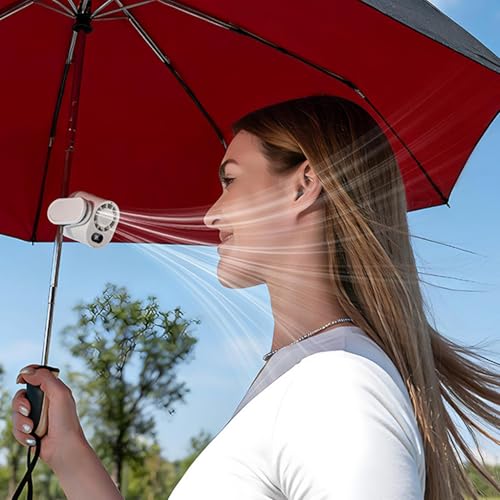 Ventilador de clip recargable contra el calor sofocante en tus viajes 3