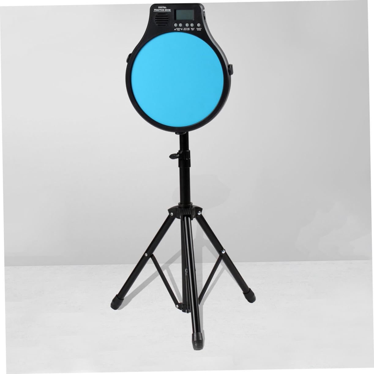 Pied de Caisse Claire Réglable 12 Pouces pour Pad de Pratique en Fer Abs