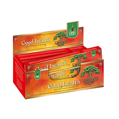 SOUL STICKS Hand-Rolled Incense Sticks Divine Spirit Blends 180 Gram Box | 100% Natural Masala Incense Organic Home Fragrance Agarbatti (Good Health)