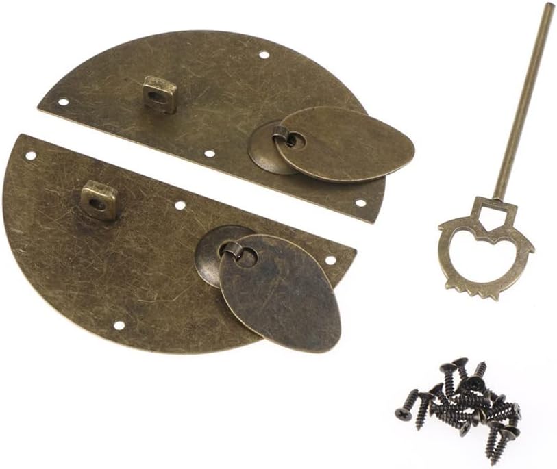 Chinese Furniture Hardware Iron Door Knocking Knocker Pull Vintage Lock Catch for Cabinet Cupboard Drawer