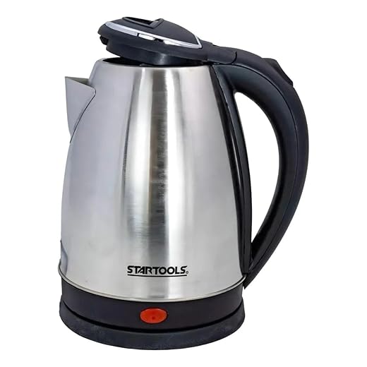 Chaleira Jarra Elétrica Inox 110 Volts, 1,8 Litros, Desligamento Automático, Alça Isotérmica, Trava de Segurança (110)