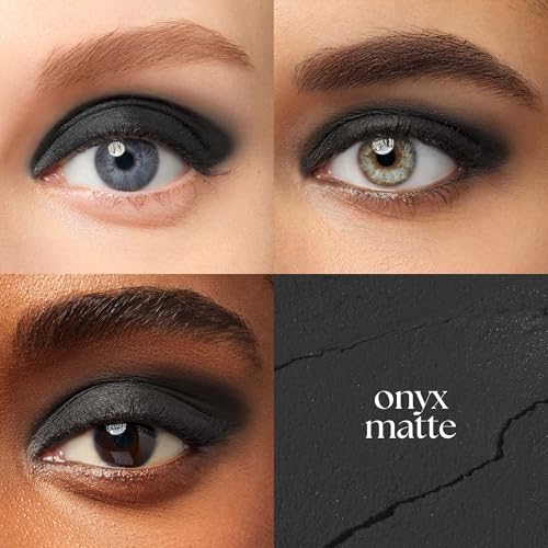 Image of Julep Eyeshadow 101 Cream-to-Powder Waterproof Shadow Stick - Onyx Black Matte - Long-Lasting, Crease-Proof, Smooth Jet-Black Matte Cream Eyeshadow with Built-in Smudger