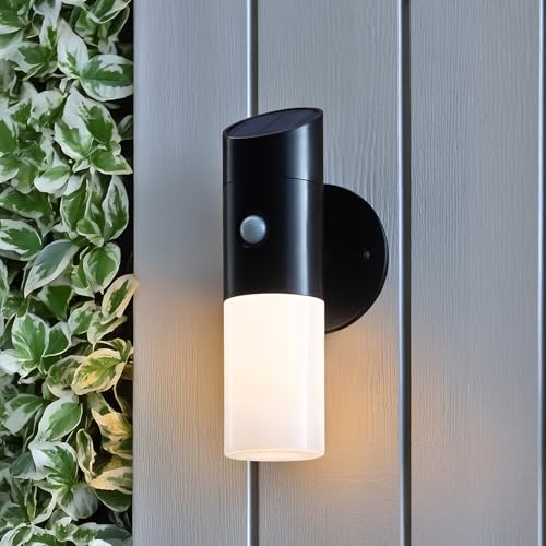 Lampe solaire de clôture Auraglow pour éclairer vos soirées de jardin en blanc chaud