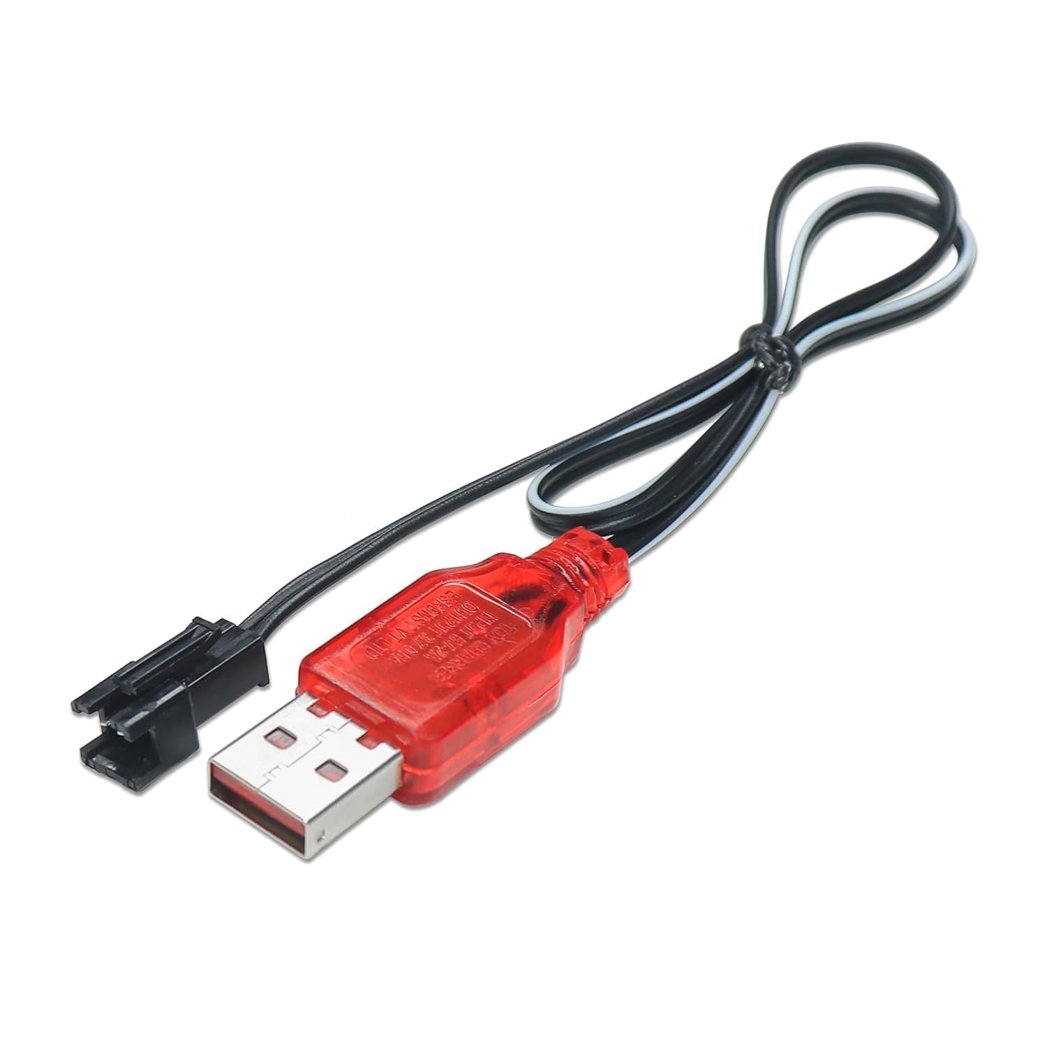 3.7V Lipo Battery Charger - SM-2P Cable RC Toy Remote Control Car Vehicle Rechargeable Li-ion Batteries Chargers USB for Bunch Bubble Gun Stunt Truck Boat 1 Pack