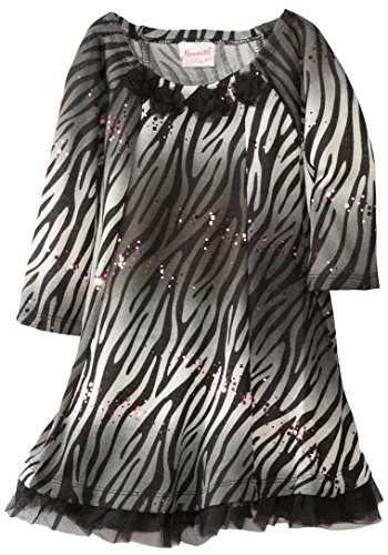 Nannette Little Girls' Zebra Print Dress