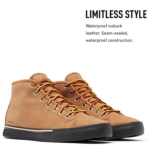 Sorel Men's Caribou Sneaker Chukka - Waterproof - Buff, Black - Size 8 #TOP1