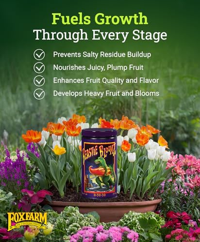 FoxFarm Soluble Nutrient Trio Pack - Open Sesame, Beastie Bloomz, Cha Ching, High-Octane Fertilizers for Hydroponic & Soil - Support Flowering & Bud Density (3-1 lb Jars)