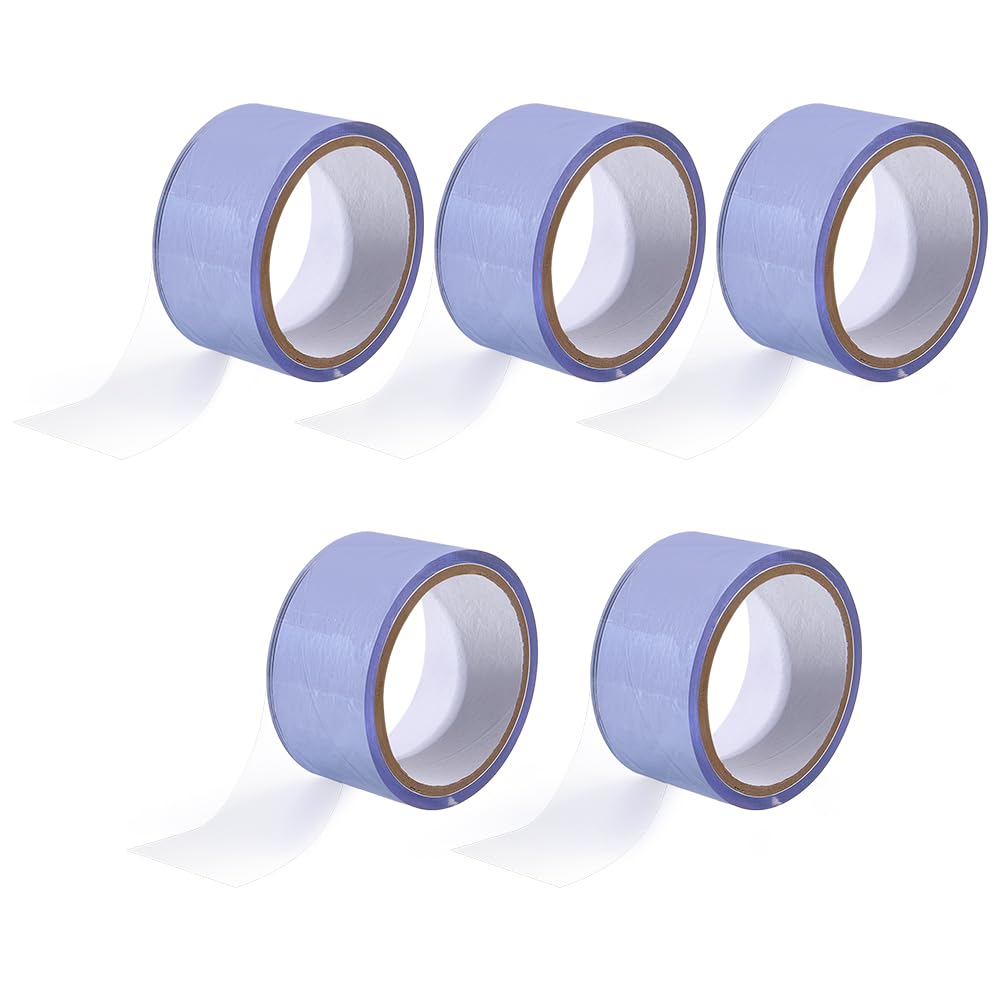 nbeads 5 rollos de 75 m/246 FT PVC suave cinta multiusos, 49 mm de silicona autosoldable, cinta de reparación de emergencia de alta resistencia para tuberías, mangueras, electricidad, automóviles