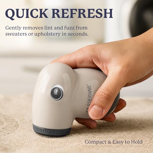 Image of Farberware Fabric Shaver & Lint Remover for Clothing, Small, Portable