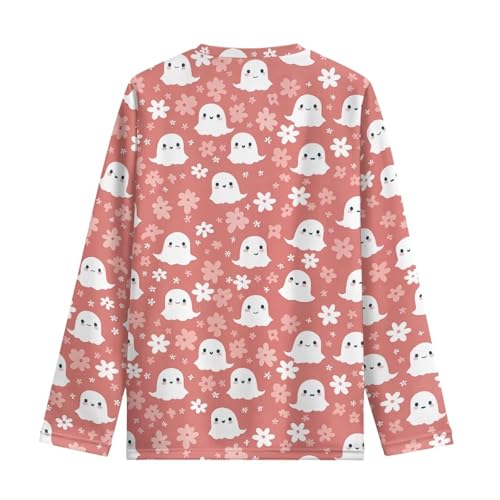 Long Sleeve Shirts for Girls Aesthetic Crewneck Girls Tops for Back to School Vintage T-Shirts for 3-16 Years Old2