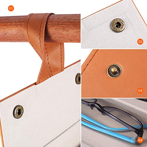Image of SMARTTOP Sunglass Eyeglass Organizer Collector 5 slot 6 Slot PU Eyeglasses Storage Case Box Multiple Hanging Eyewear Display