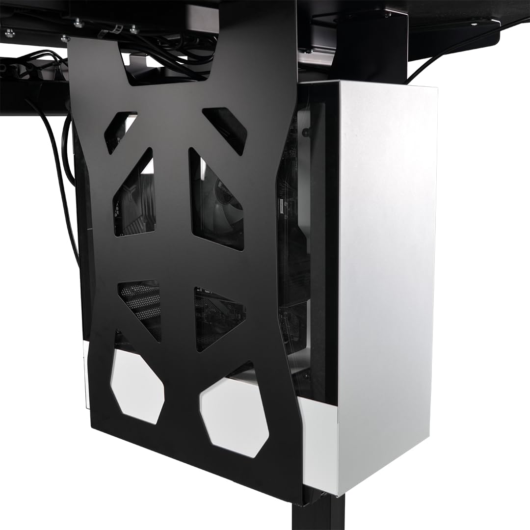 PC Halterung – Speziell für Gaming-PCs - Platzsparend & Stabil, ideal für Unter-Schreibtisch Montage - Ergonomisches Arbeiten leicht gemacht
