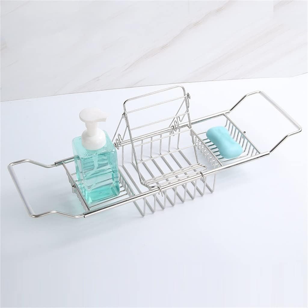 VIDI Retractable Stainless Steel Bathtub Storage Rack Multifunctional Towel Accessories
