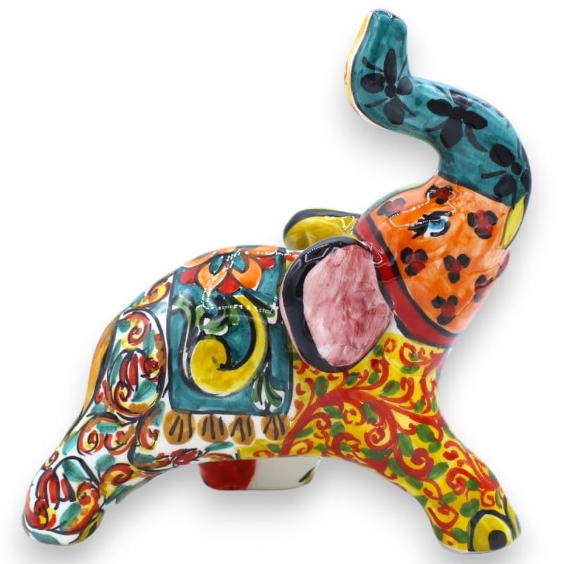 Éléphant porte-bonheur céramique moderne pour décorer votre salon