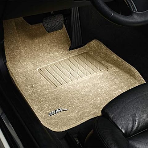 3D MAXpider Carpet Floor Mats for Hyundai Elantra Sedan 2011-2013 / Elantra Coupe 2013 Custom Fit Car Floor Liners, Classic Series (1st Row, Tan) Cover