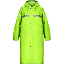 Coralrain Long Hooded Raincoat Safety Waterproof Emergency Rain Jacket Poncho for Men Women Adults
