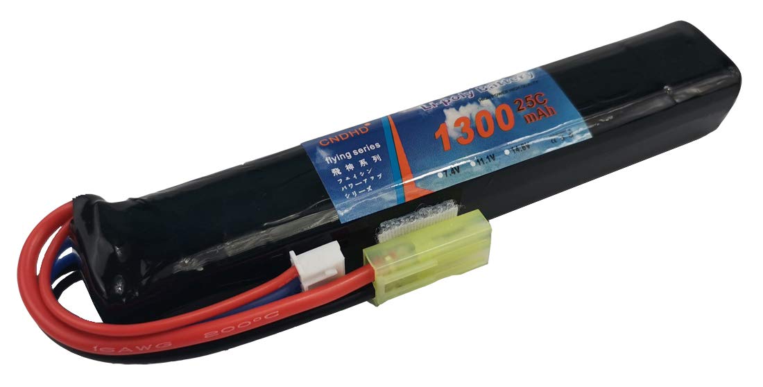 Buy 11.1V 3S 25C 1300mAh DHDPOWER lipo Airsoft Batteries with Mini