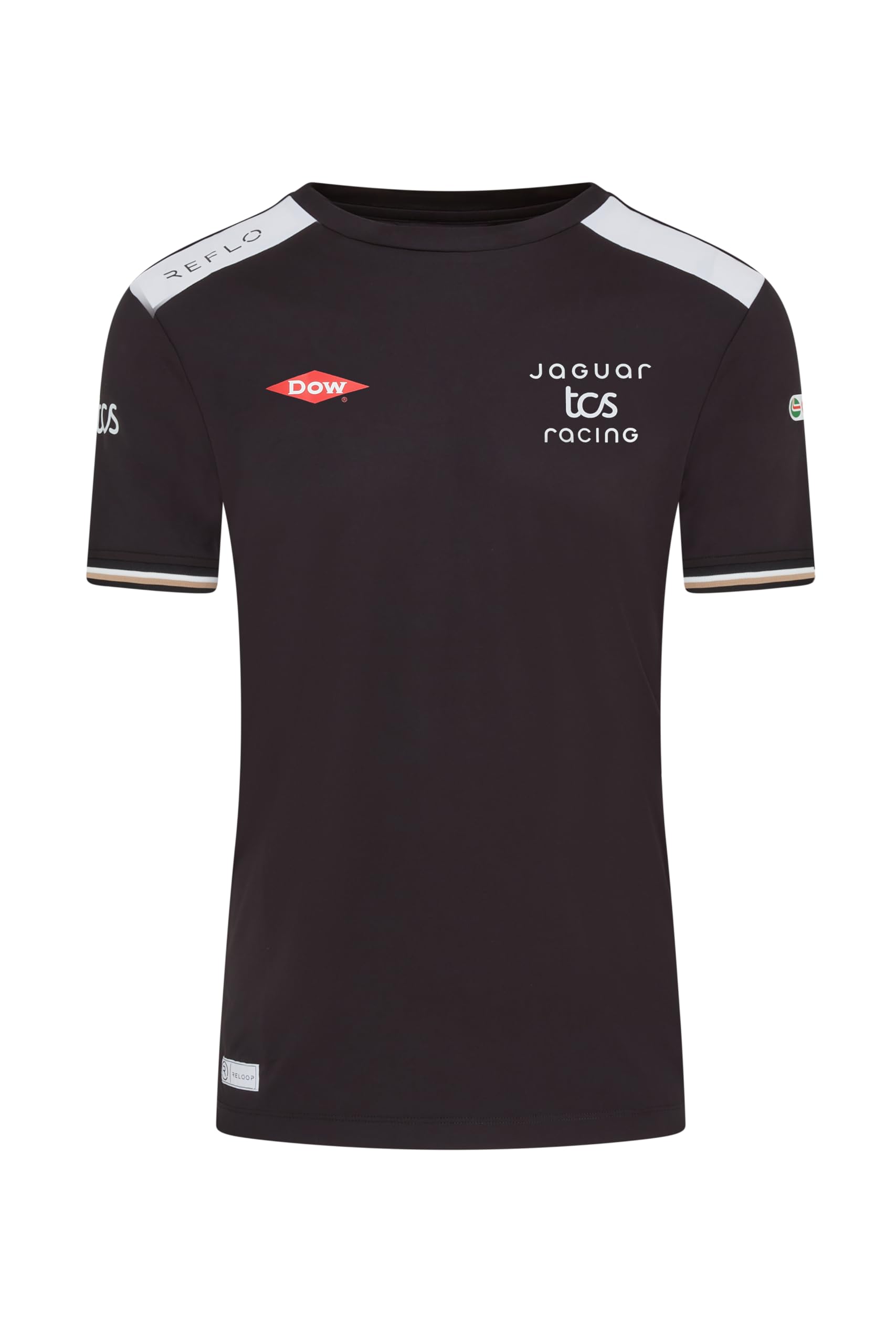 Reflo Jaguar TCS Formula E Team, Official 2026 Collection, Team T-Shirt, Tee, Short Sleeve, Black (UK, Alpha, XL, Regular, Regular)