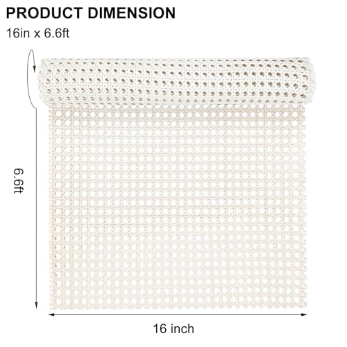 ALLINKIT 16inch Width Synthetic Cane Webbing 6.6 Feet - Image 2