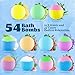 54 Pack Handmade Bath Bombs – 11 Vibrant Colors & 9 Unique Scents, Long-Lasting Fizzy Bubbles & Colorful Magic, 7-Minute Dissolve for Relaxation, Perfect for Birthdays & Summer Self-Care