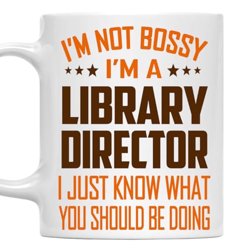 MONIZILUCKY I'm Not Bossy, I'm a Library Director Mug 11Oz