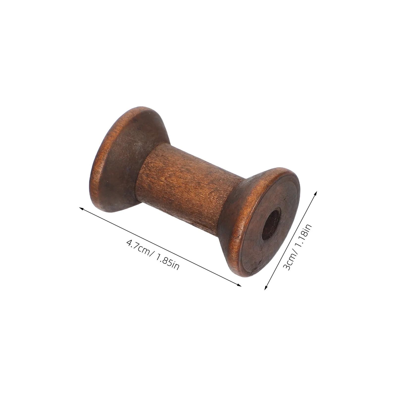10 Stück Vintage Holzfadenspulen Naturholz Bandspulen DIY Basteln Nähen Stickwerkzeuge Holzspulen for