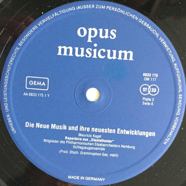 opus musicum: DIE NEUE MUSIK UND IHRE NEUESTEN ENTWICKLUNGEN [3xLP VINYL-BOX]
