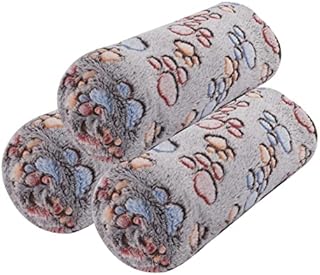 PET SPPTIES Pet Blanket for Small Cats & Dogs Sleep Mat Warm Bed Mat Soft, Warm,comfortable 3pcs/pack PS016Pink+Beige+Coffee,104cmx76cm