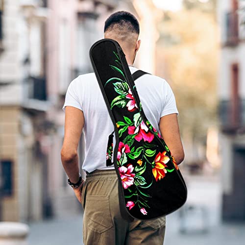 Housse pour ukulélé avec motif floral tropical noir – 10 mm d’épaisseur – Rembourrage en éponge de 53,3 cm – Avec… - Les Beatles, Paul McCartney, John Lennon, RIngo Starr, George Harrison Housse pour ukulélé avec motif floral tropical noir - 10 mm d'épaisseur - Rembourrage en éponge de 53,3 cm - Avec… – Image 6