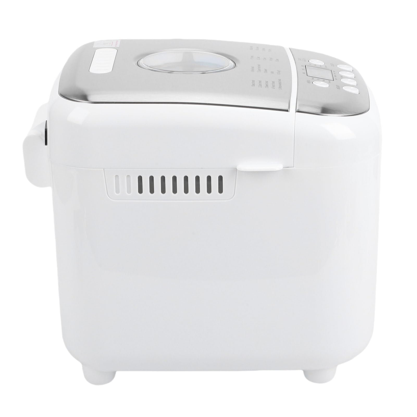 TOPINCN Máquina de Pan Programable, 19 Programas Automáticos, 3 Tamaños de Pan, 3 Niveles de Dorado, Pantalla LCD, Bandeja Antiadherente con Temporizador de 15H para Casero, Masa, (Enchufe de la UE)