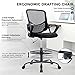 SMUG Adjustable Counter Height Office Chair, Black, Mesh