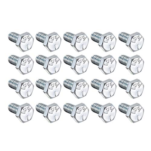 Image of uxcell Hex Head Screw Bolts Carbon Steel 1 /4 inch-20x1 /2 inch Fastener Grade 5 UNC 20pcs