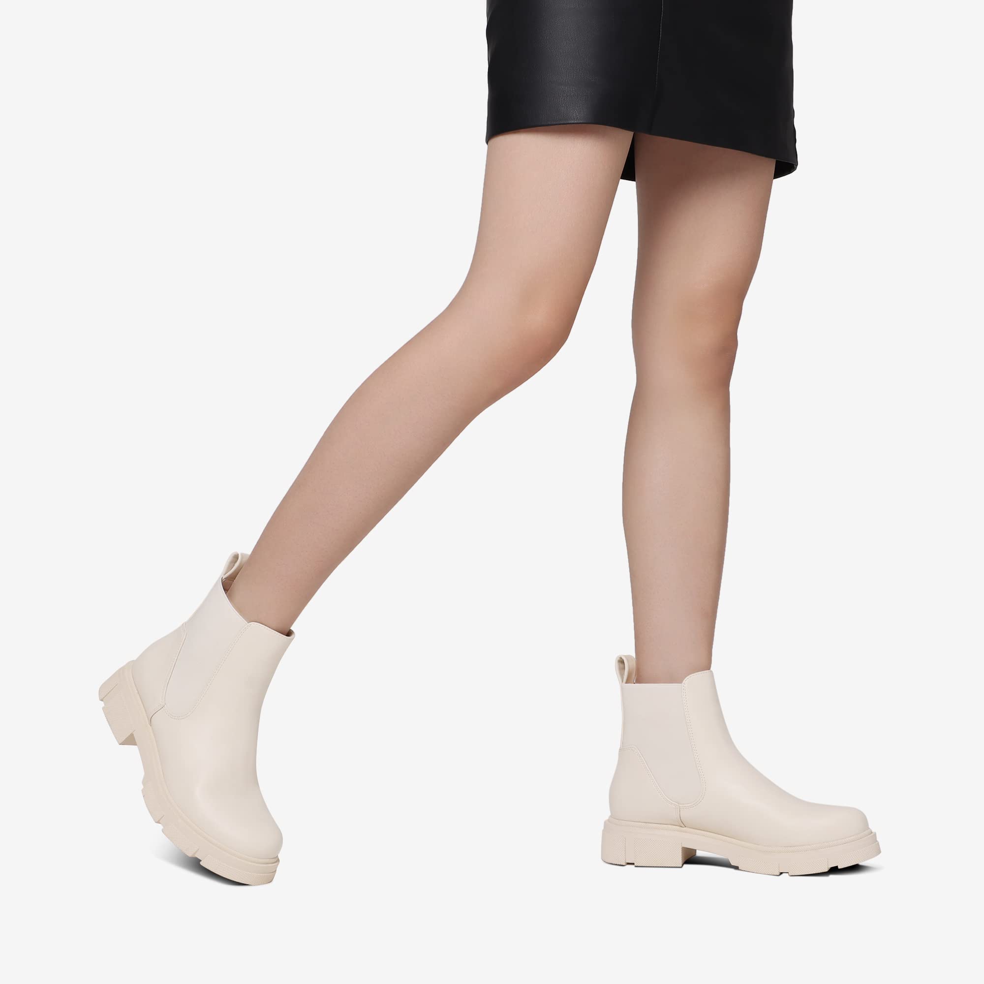 DREAM PAIRS Stivaletti Chelsea da Donna Stivali alla Caviglia Chelsea Booties