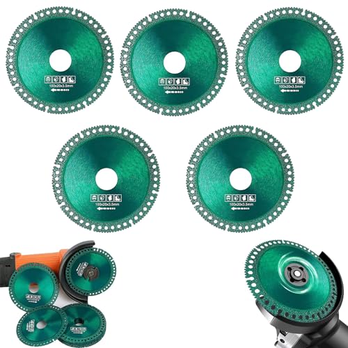 5Packs Indestructible Disc for Grinder Upgrade Indestructible Disc 2.0 - Cut Everything in Seconds 4 Inch Ultra-Thin Saw Blade Diamond Cutting Wheels Composite Multifunctional Cutting Saw Blade
