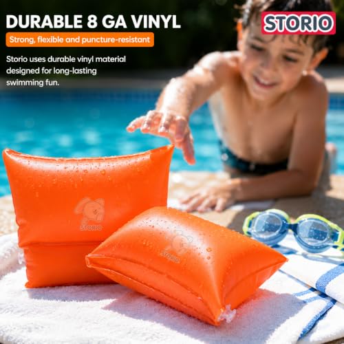 Image of Storio Inflatable Swimming Pool Safety for Kids | Pool Safety for Swimming Training & Fun for Boys and Girls (Age 3-6 Years)