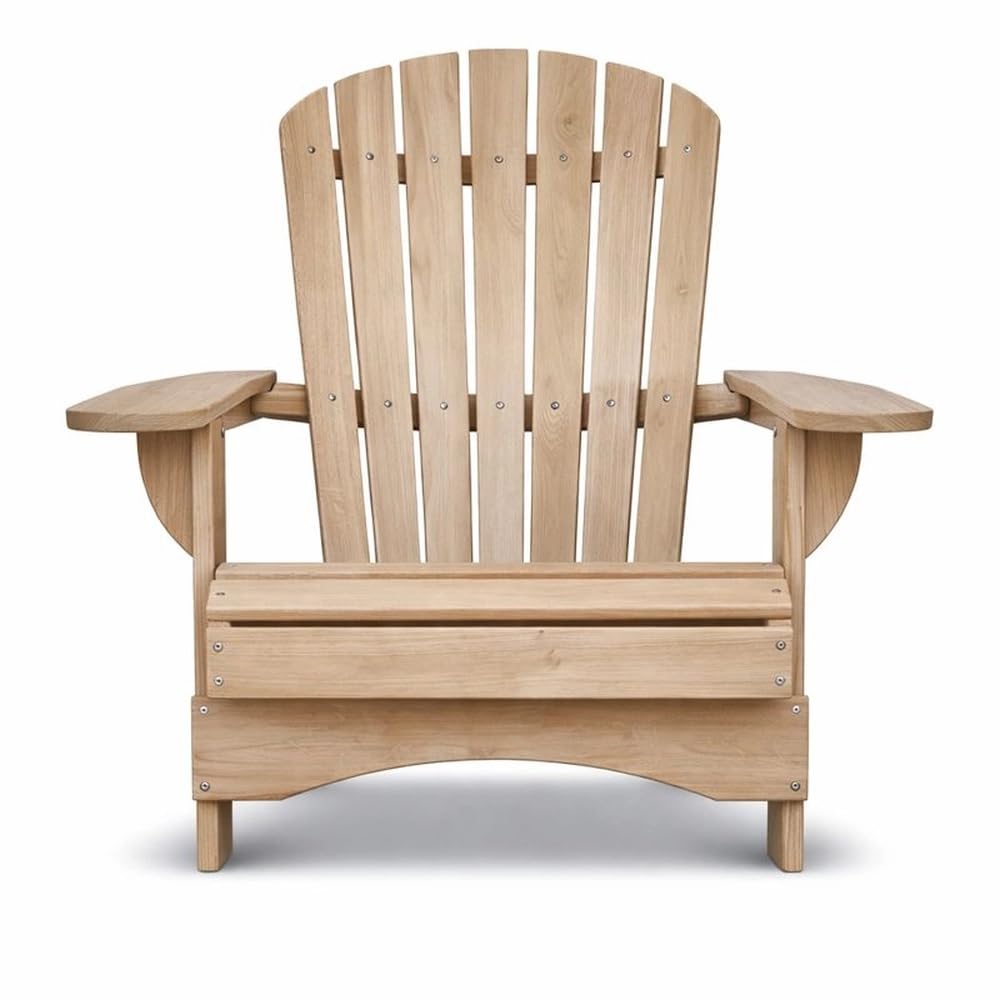 Original Dream-Chairs since 2007 Adirondack Chair Comfort pieghevole in legno massello di rovere come kit sedia da giardino pieghevole resistente alle intemperie per rilassarsi all'aperto carico