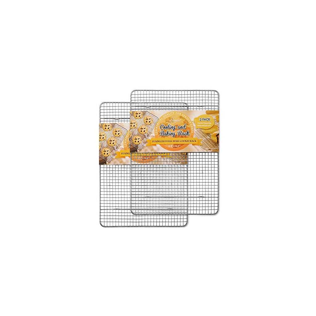 Buy Hiware 2Pack Cooling Racks for Baking, Stainless Steel Wire Rack