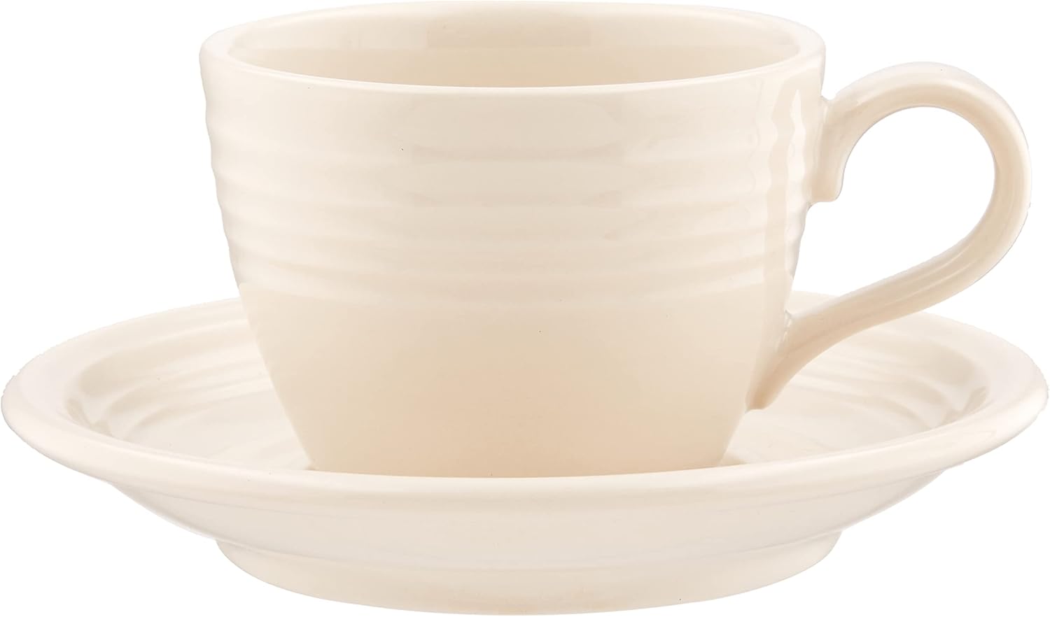 光洋陶器(Koyotoki) Koyo Pottery Orbit Coffee Cup & Saucer, Turquoise Blue 12686052 & 12686055