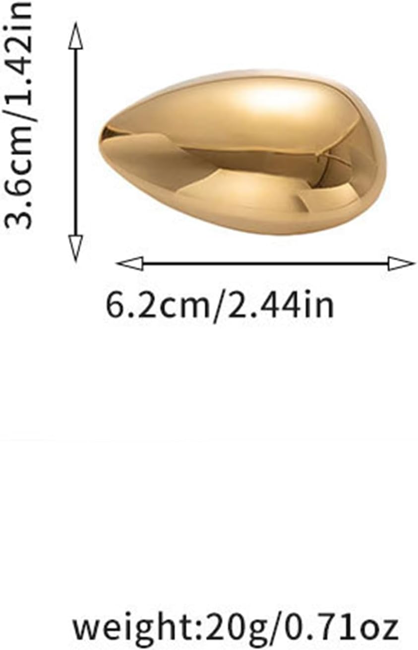 Geometric Teardrop Brooch for Women