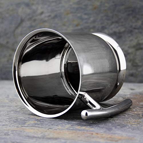 Stainless Steel Shaving Mug - Perfect For Wet Shaving - Unbreakable & Rust Resistant - Heavy Duty Heat Preservation Soap Bowl #TOP2