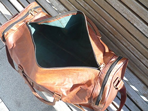 22 Inch Large Duffel Bag Travel Gym Sports Overnight Weekend Leather Bag4