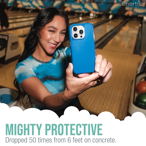Image of Smartish iPhone 15 Slim Case - Gripmunk - [Lightweight + Protective] Thin Grip Magnetic Cover with Drop Protection for Apple iPhone 15 - Clearly Clear