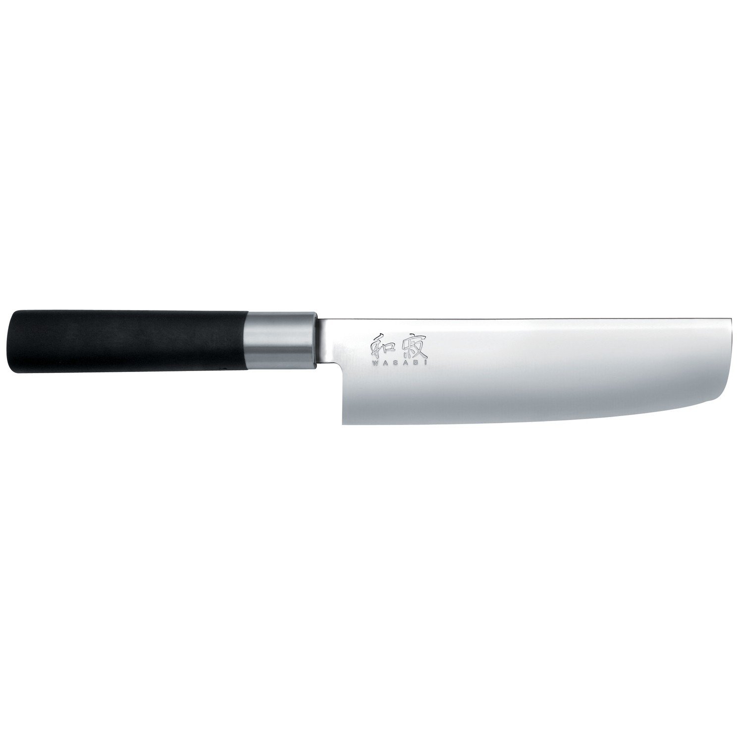 KAI Wasabi Black Bloque de cuchillos de roble equipado con 8 cuchillos, desmontable para limpieza - Dimensiones 31 x 18 x 34 cm - Juego completo de cuchillos de cocina