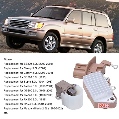 Alternator Brush Holder Set,Alternator Voltage Regulator With Brush Holder 1260001810 Replacement For Camry Supra Car Accessory #TOP5