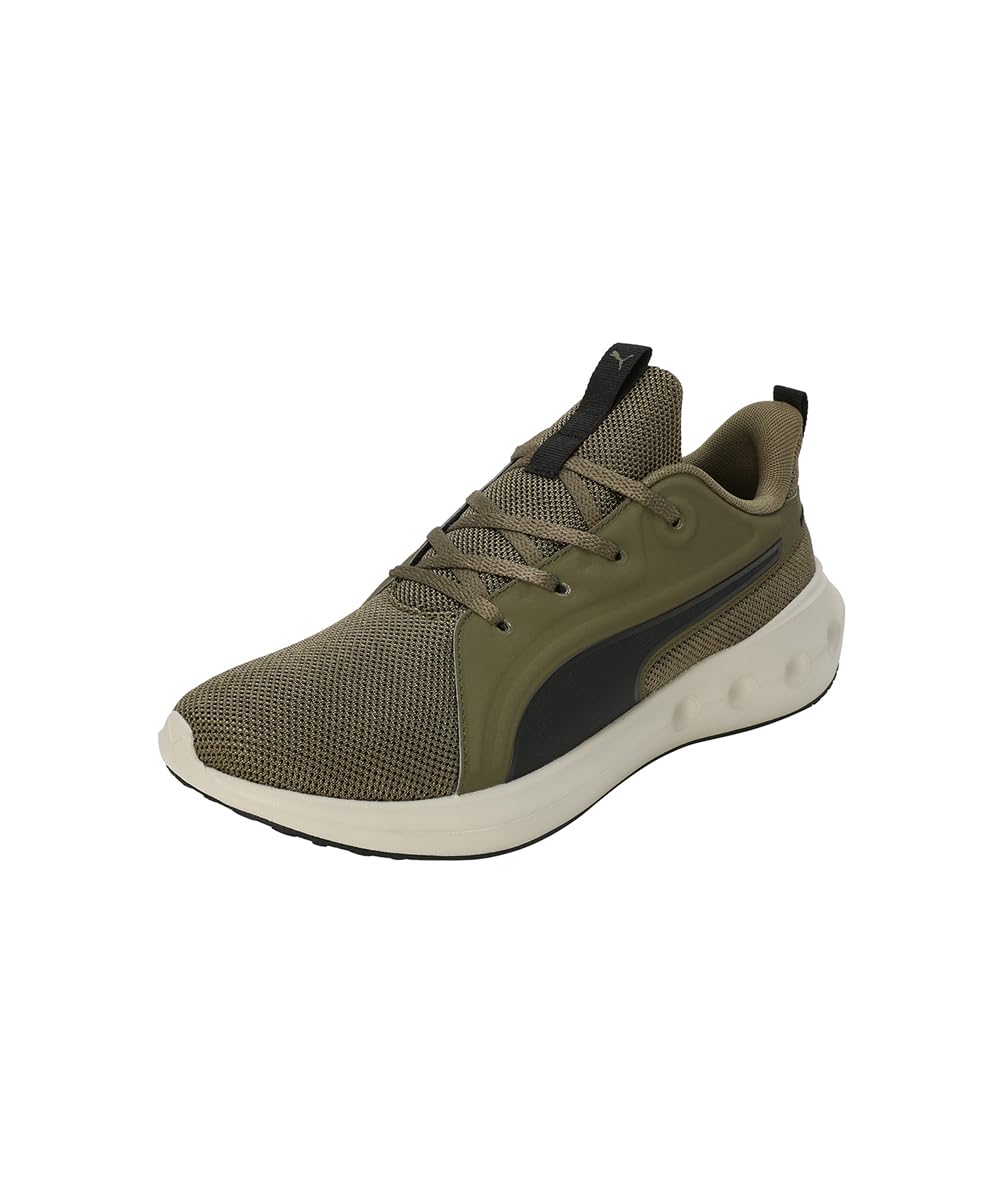 Puma Men's Olive Softride Carson Running Trainers Size 6.5