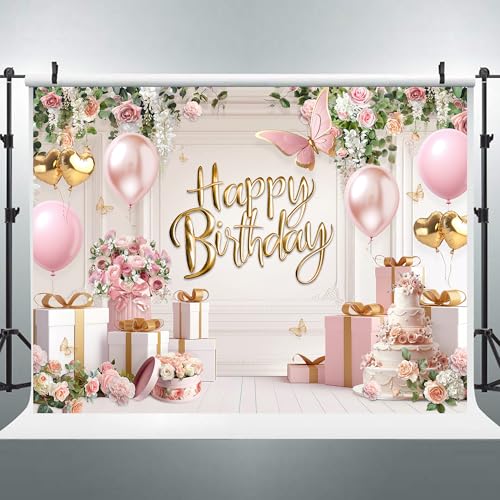 Fondo Fotográfico Feliz Cumpleaños Tela Poliéster 8x6 pies miniatura 5