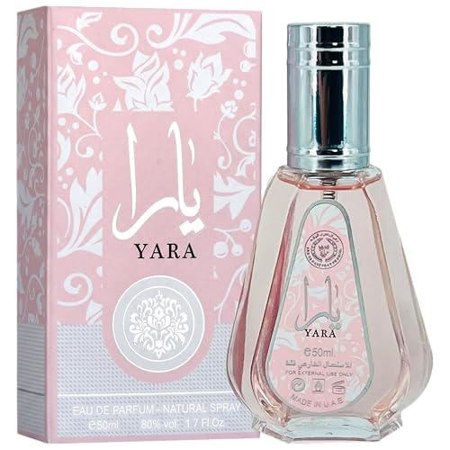 Image of Ard Al Zaafaran Yara - Floral, Fruity, Gourmand, Sweet, Musky - Eau de Parfum Spray Long-Lasting Fragrance for Women, 1.7 Ounce / 50ml