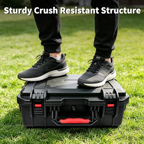 Waterproof Hard Case Fits Starlink Mini, Custom Foam Starlink Mini Dish Storage Box with Portable Dual Carry Options (Hand & Shoulder Carry), Stores Star Link Mini Accessories for Camping & RV Travel - image 6