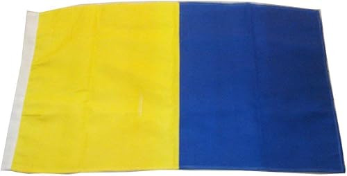 Brass Blessing Bandera de señal naval, 16.0 x 28.3in, código marítimomarinobarcodecoración náutica - Código (K)