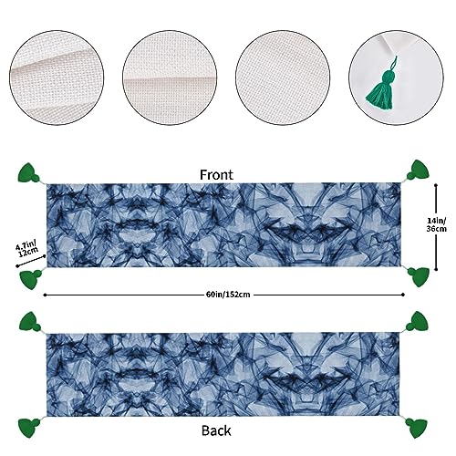 Chemin de table de Noël en marbre bleu pour sublimer vos repas de fêtes - 5